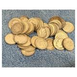 50 Silver Roosevelt Dimes