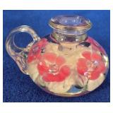 St. Clair Blown Art Glass Finger Candleholder