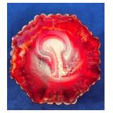 Imperial Red Slag Glass Bowl