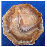 Imperial Glass Caramel Slag Bowl