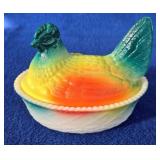 Westmoreland Rosso Rainbow Hen on Nest