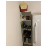 4 Cubby Shelf with Contents