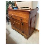 Ranch Oak Lift Top Cabinet