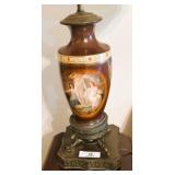 Painted Porcelain Table Lamp