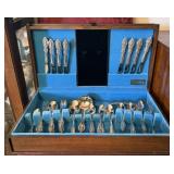 Community Silverplate Flatware Set w/ Case