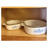 2 Vintage Corning Ware Casseroles