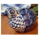 Mary Hadley Pottery Bird Flower Frog