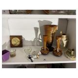 Shelf of Pottery & Misc.
