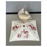 Glass Cowboy Ceiling Light