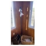 Floor Lamp, Magazine Rack & Misc.