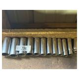 1/2" Craftsman Deep Well Socket Set