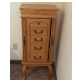 Footed Jewelry Armoire
