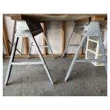 Pair of Metal Saw Horses