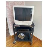 TV & VCR on Media Cart