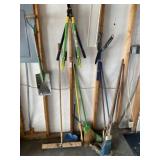 Spade, Brooms, Loppers & Hedge Trimmers
