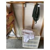 Hose, Gardening Stakes & Storage Bin