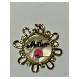 Raised Rose Mother Brooch