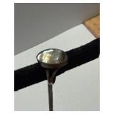 Sterling Silver Abalone Shell Ring