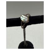 Sterling Silver Abalone Shell Ring