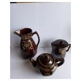 Lot of Red Pottery Dishes