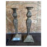 Large Brass Candlesticks