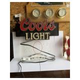 Coors Light Beer Sign