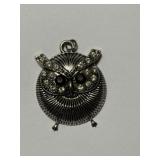 Retro Owl Face Pendant