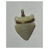 White Arrowhead Pendant