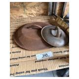 2 Cast Iron Skillet Lids