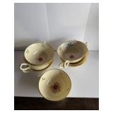 7 Lenox Floral Tea Cups