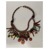 Wooden Tribal Style Necklace