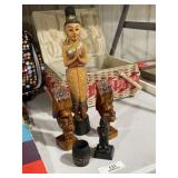 Hand Carved African & Oriental Statues