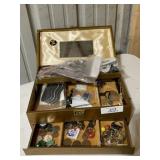 Old Jewelry Box & Contents
