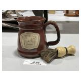 Stoneware Shaving Mug & Brush