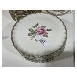 8 Vintage W.S. George Gold Trim Dishes