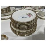 14 Vintage W.S. George Gold Trim Dishes