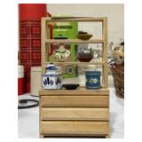 Miniature China Cabinet & Miniatures