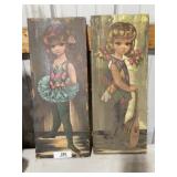 Vintage Edan Mopped Signed Lithographs