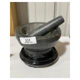 Solid Marble Mortar Bowl