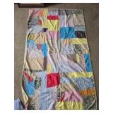Yellow / Multi Color Handmade Quilt