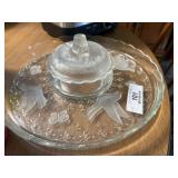 Glass Relish Dish with Lid