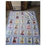 Blue White Handmade Quilt