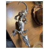Metal Skeletal Animal Sculpture