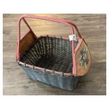 Painted Magazine Basket