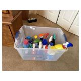 Tub of Cleaning Supplies