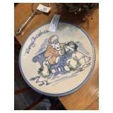 Merry Christmas Louisville Stoneware Plate