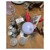Lot of Candle Sticks, Holders & Misc.