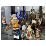 Santas, Rabbits, Vases, Angel Figures