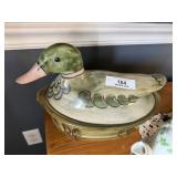 Louisville Stoneware Covered Duck Dish