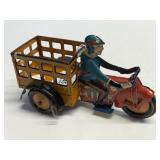 Marx "Speed Boy Delivery" Wind-Up Motorcycle Toy